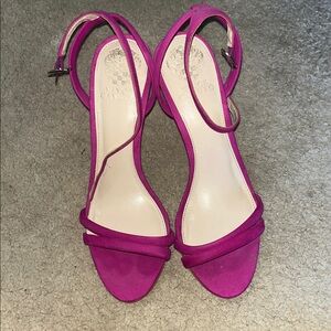 Vince Camuto Fuchsia Strappy Heels